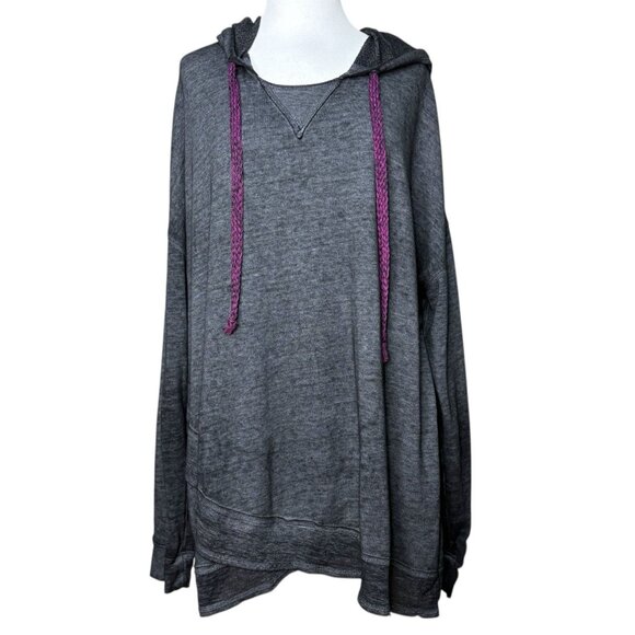 Maurices Lightweight Tunic Hooded Sweatshirt Plus Size 3 - Picture 1 of 6